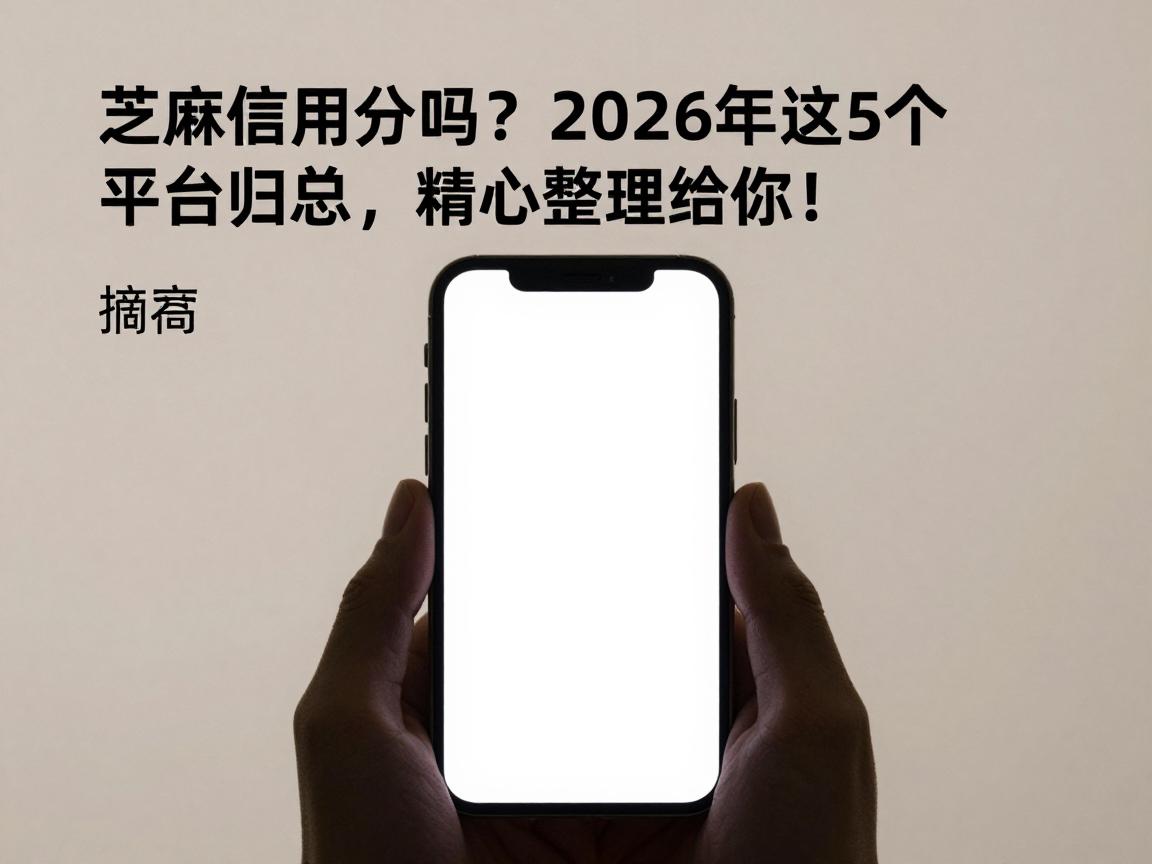 芝麻信用分吗？2026年这5个平台归总，精心整理给你！