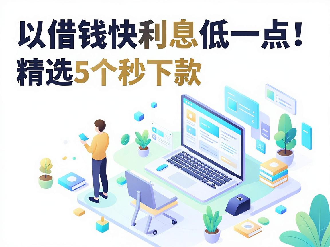 借钱快利息低一点！精选5个微信秒下款、低息放款快的正规平台