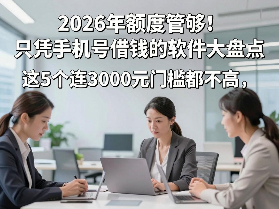 2026年额度管够！只凭手机号借钱的软件大盘点，这5个连3000元门槛都不高