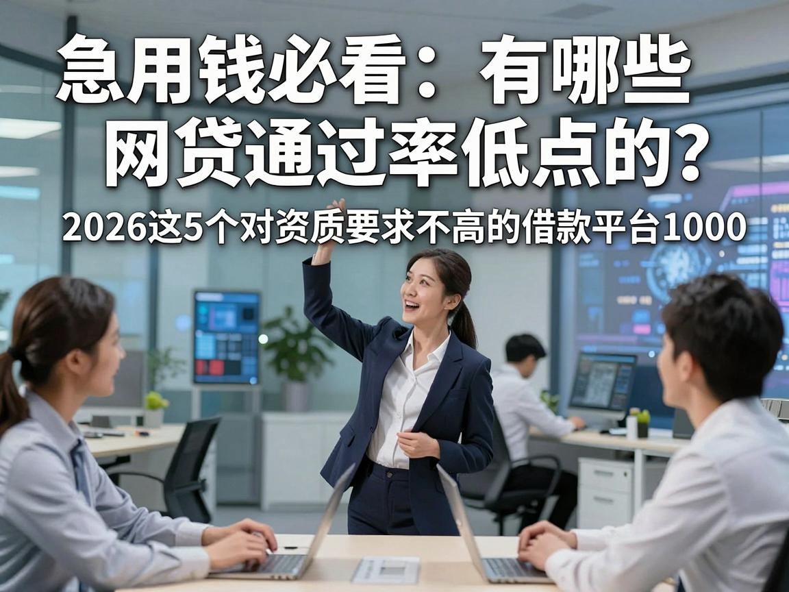 急用钱必看:有哪些网贷通过率低点的?2026这5个对资质要求不高的借款平台,真能放款1000
