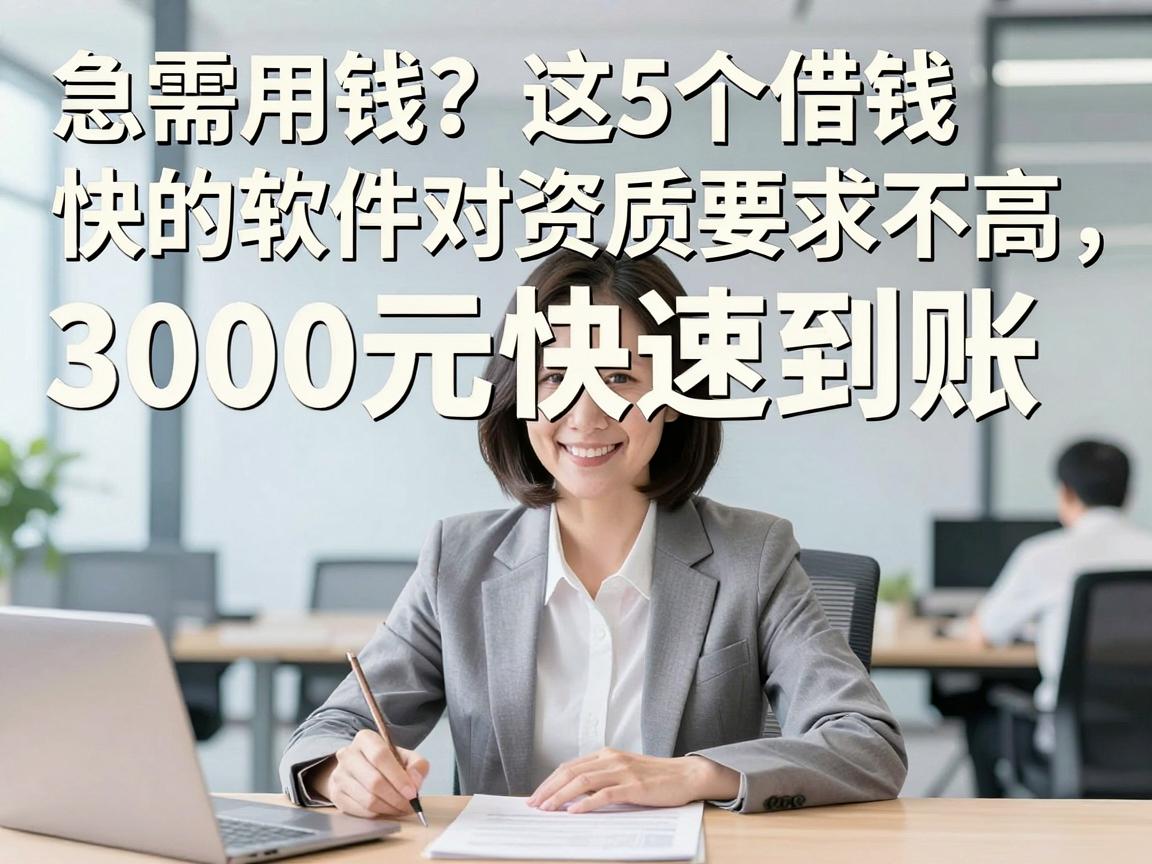 急需用钱?这5个借钱快的软件对资质要求不高,3000元快速到账!