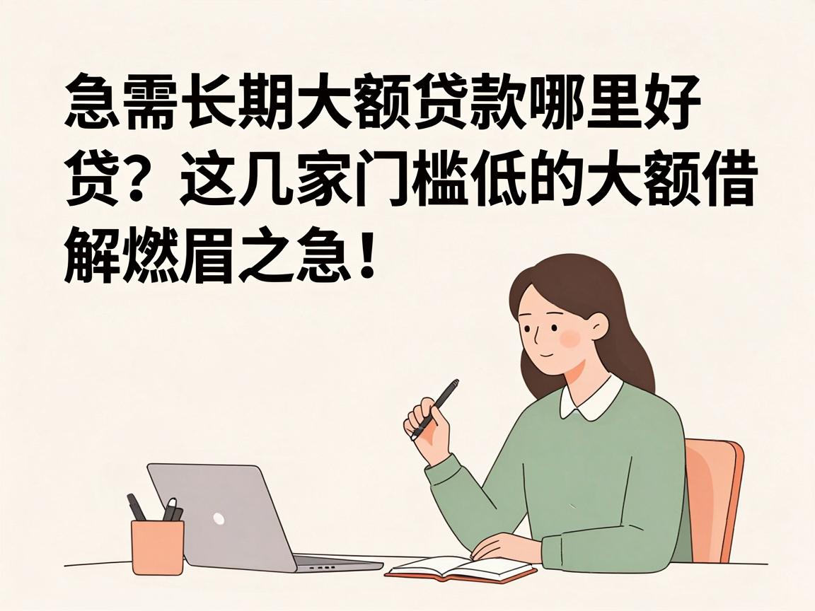 急需长期大额贷款哪里好贷?这几家门槛低的大额借款平台,能解燃眉之急!