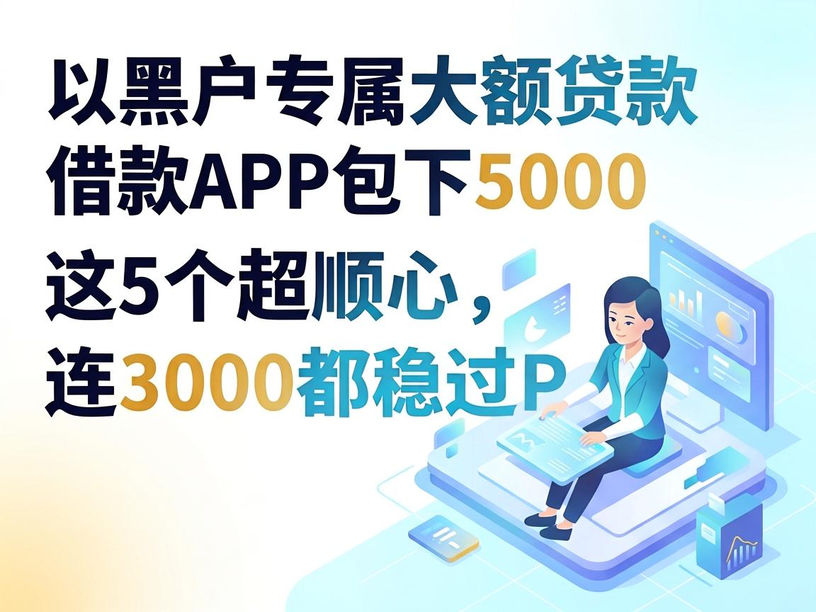 黑户专属大额贷款包下5000,这5个超顺心借款APP连3000都稳过
