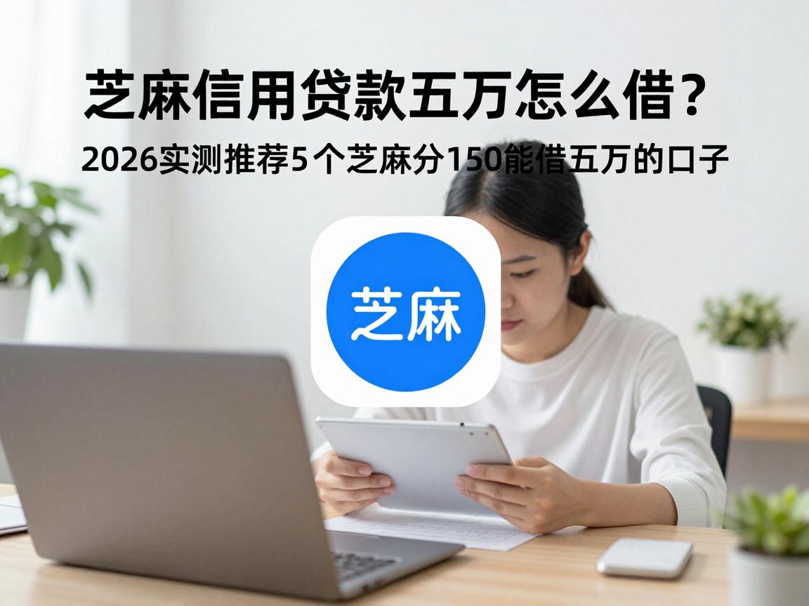芝麻信用贷款五万怎么借?2026实测推荐5个芝麻分1500也能借五万的口子