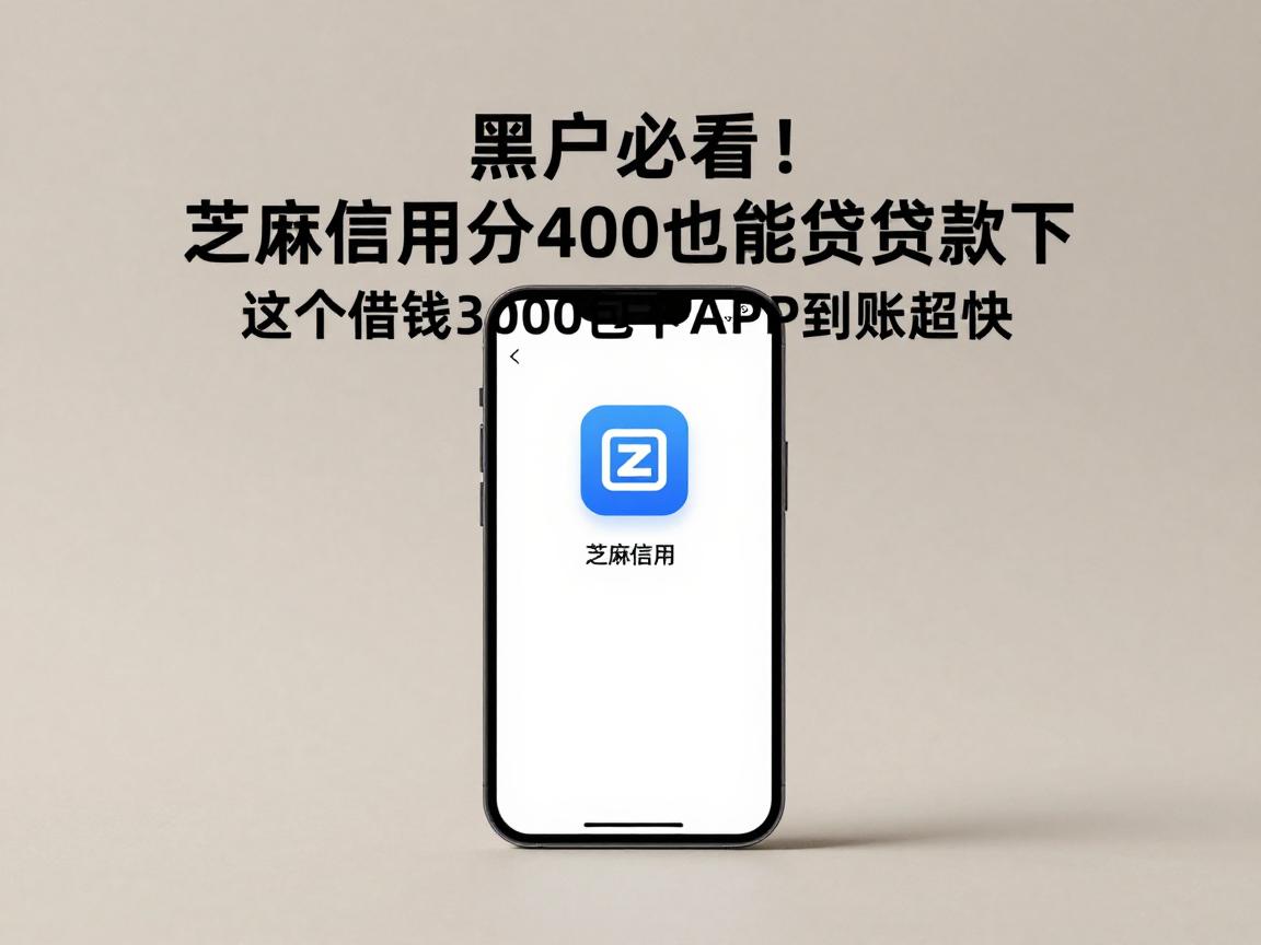 黑户必看!芝麻信用分400也能贷款,这5个借钱3000包下APP到账超快
