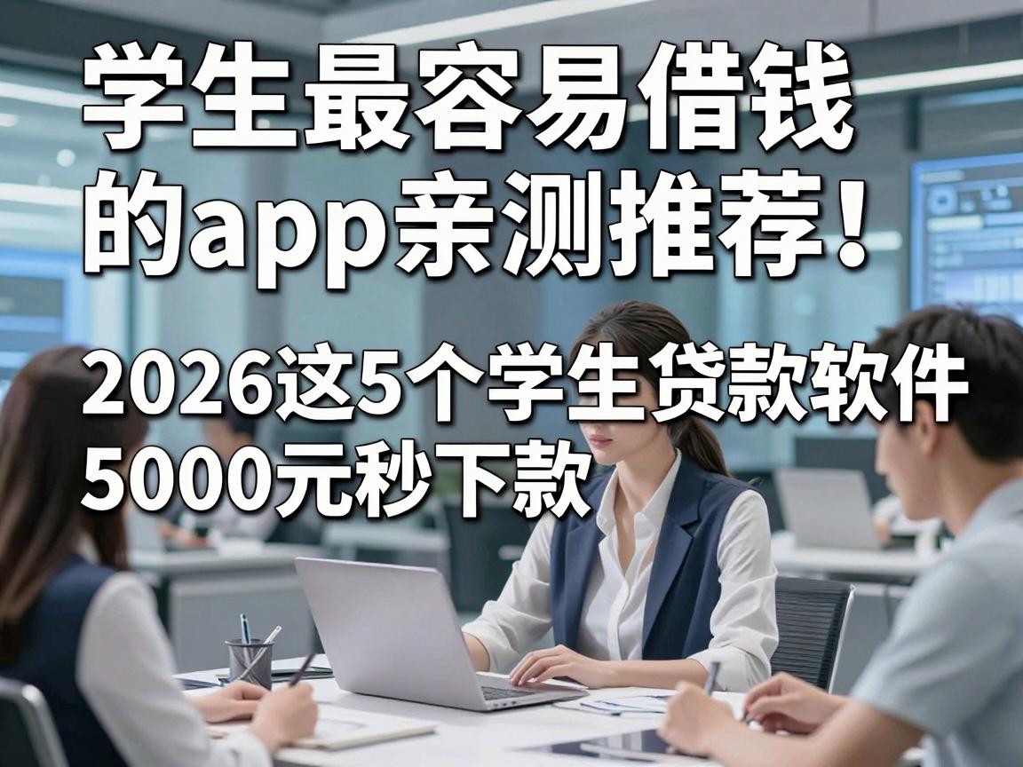 学生最容易借钱的app亲测推荐!2026这5个学生贷款软件5000元秒下款