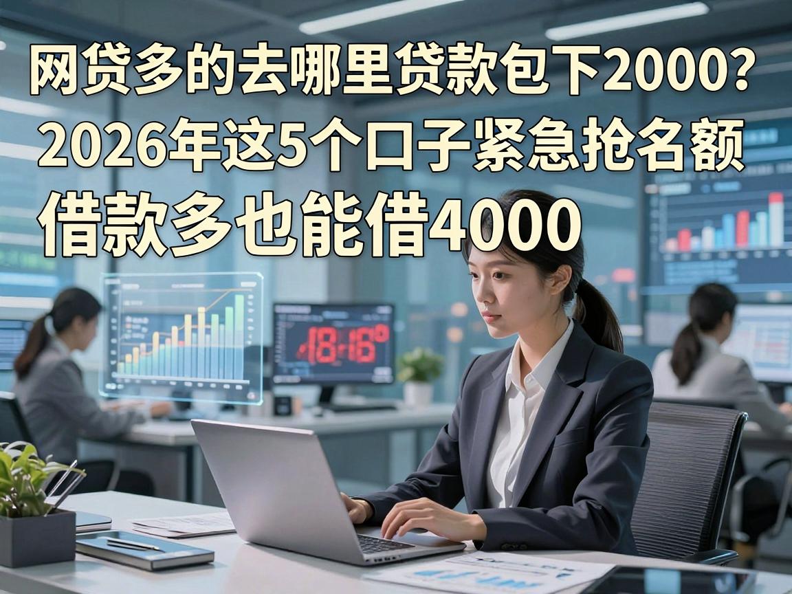 网贷多的去哪里贷款包下2000？2026年这5个口子紧急抢名额，借款多也能借4000！