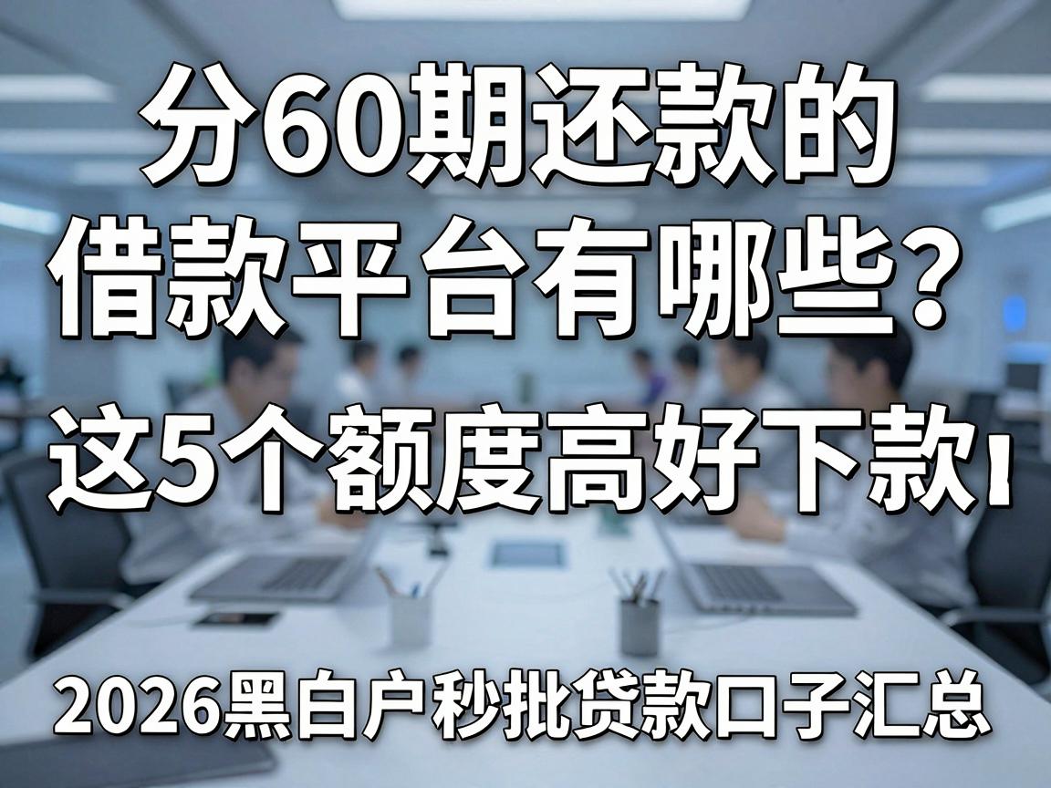 分60期还款的借款平台有哪些？这5个额度高好下款，附2026黑白户秒批贷款口子汇总