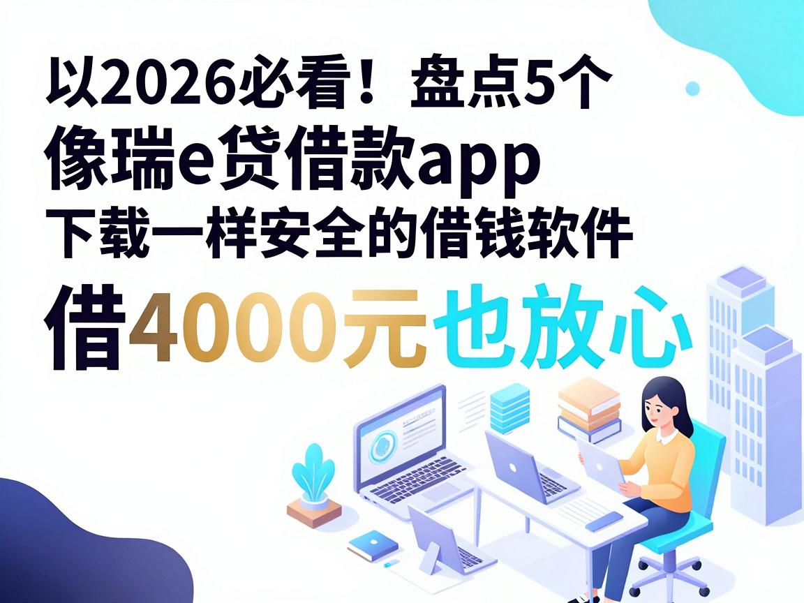 2026必看!盘点5个像瑞e贷借款app下载一样安全的借钱软件,借4000元也放心