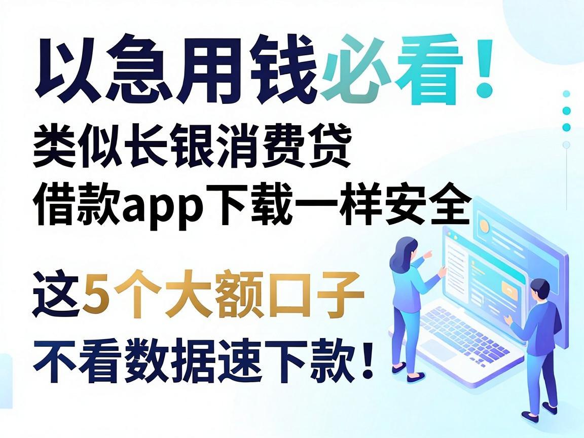 急用钱必看！类似长银消费贷借款app下载一样安全的借款口子，这5个大额口子不看大数据速下款！