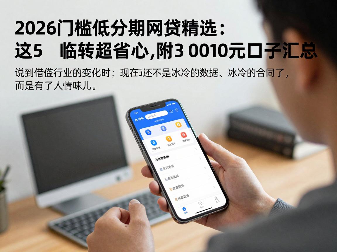 2026门槛低分期网贷精选:这5个临时周转超省心,附3000元借款口子汇总