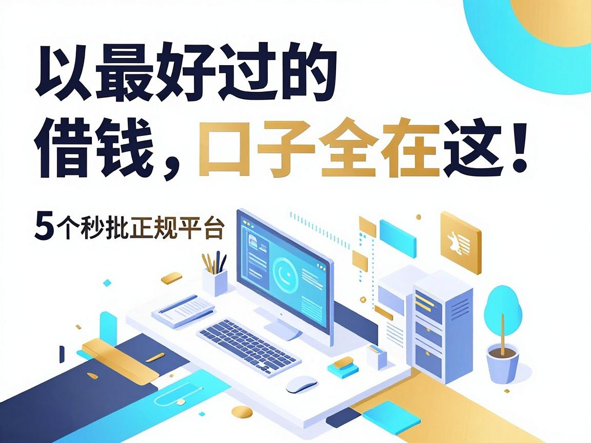 最好过的借钱口子全在这！5个秒批正规平台速览