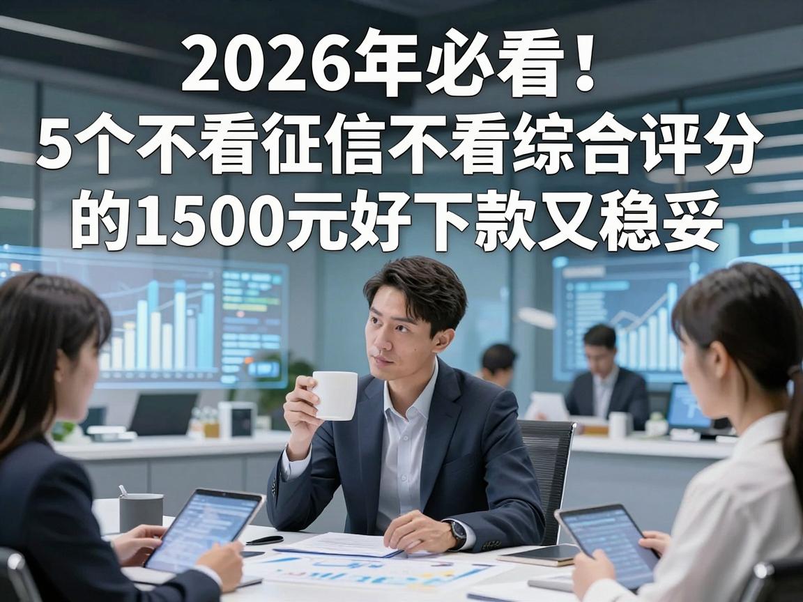2026年必看!5个不看征信不看综合评分的小贷平台,1500元好下款又稳妥