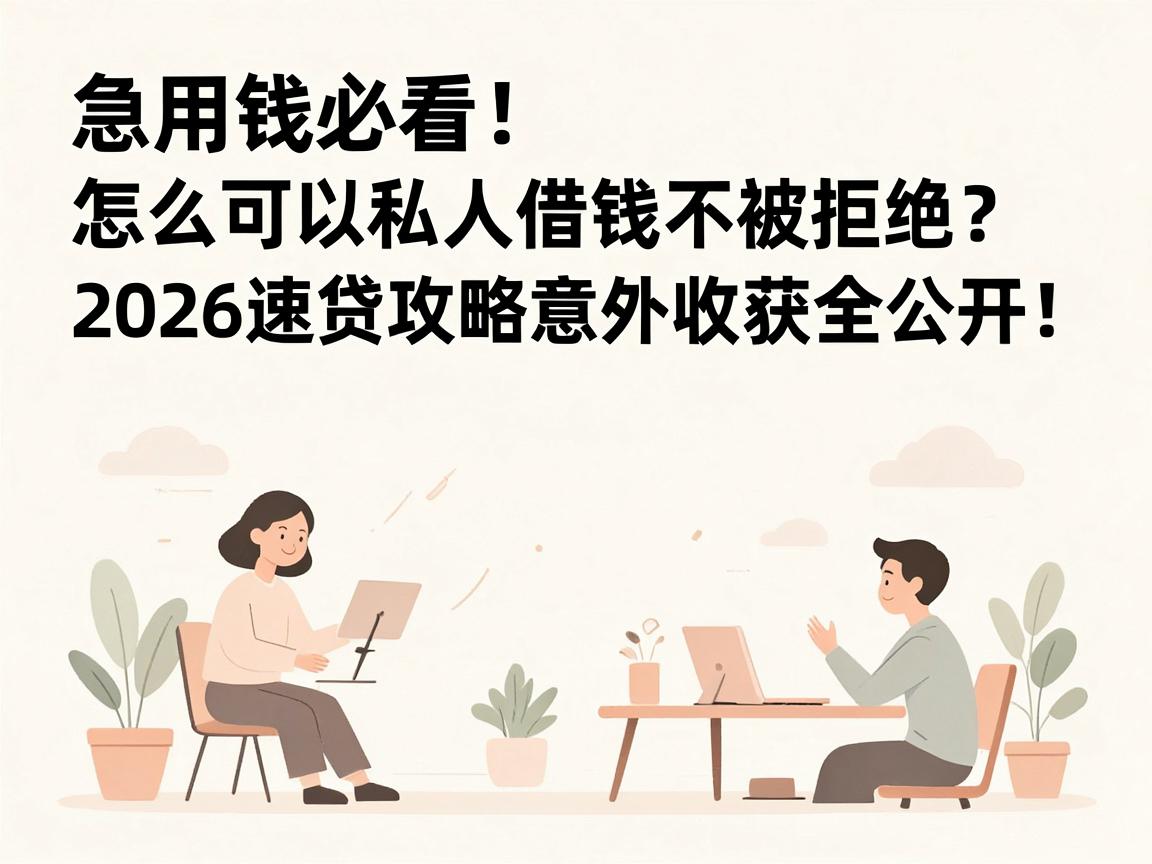 急用钱必看!怎么可以私人借钱不被拒绝?2026速贷攻略意外收获全公开!
