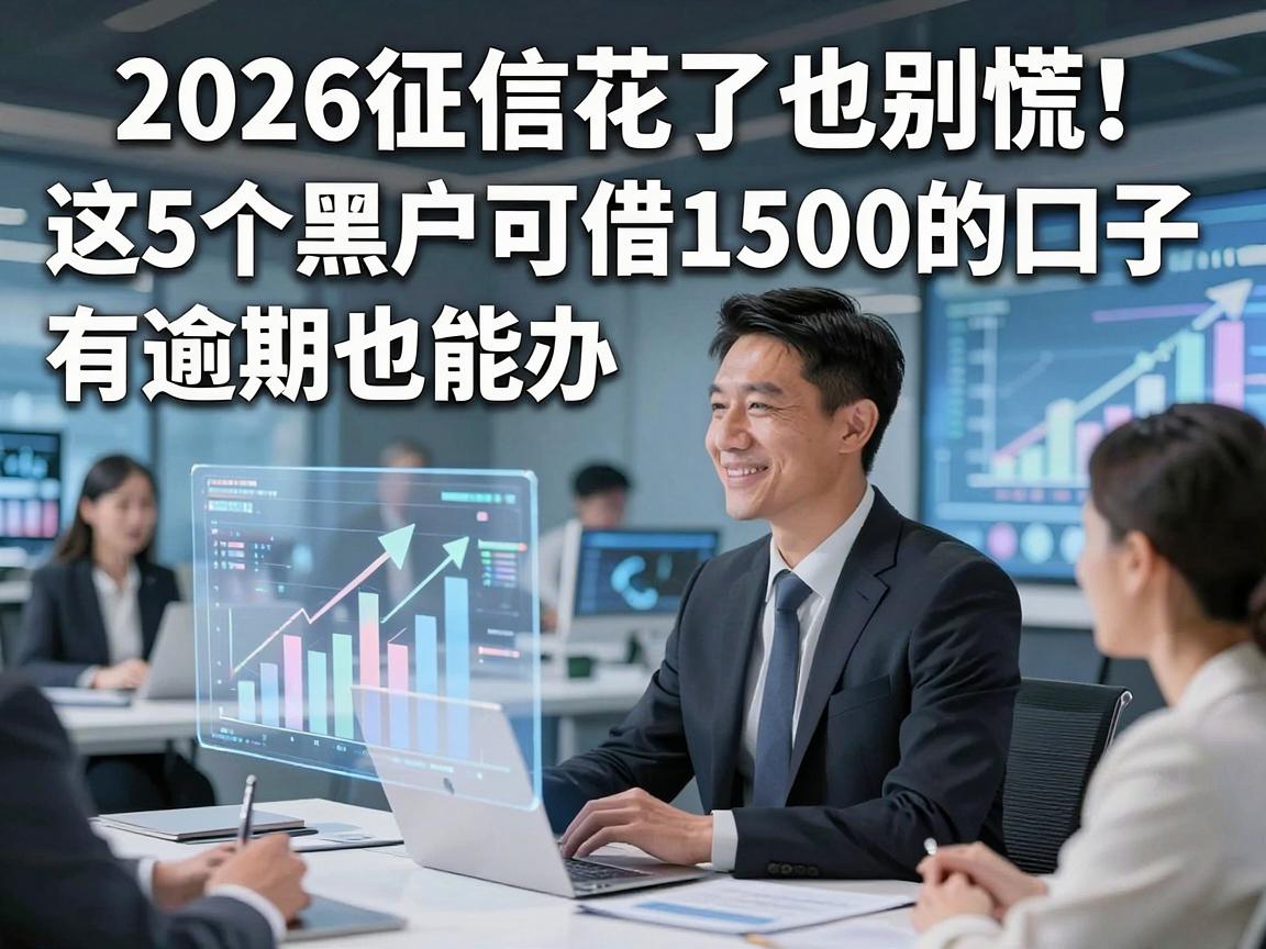 2026征信花了也别慌！这5个黑户可借1500的口子，有逾期也能办！