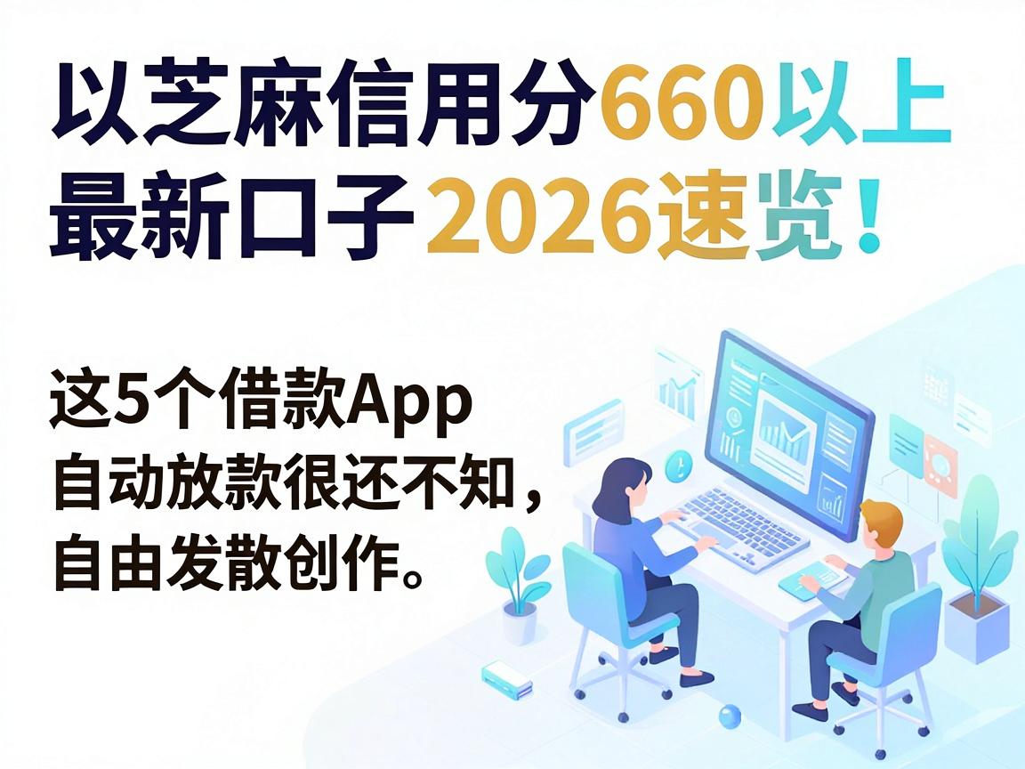 芝麻信用分660以上最新口子2026速览！这5个借款App自动放款很多人还不知