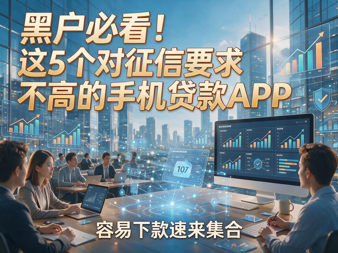 黑户必看!这5个对征信要求不高的手机贷款APP,容易下款速来集合