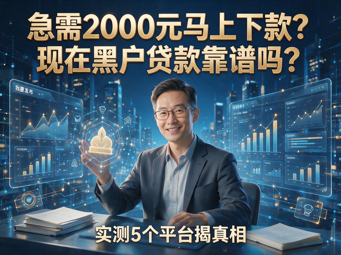 急需2000元马上下款?现在黑户贷款靠谱吗?实测5个平台揭真相