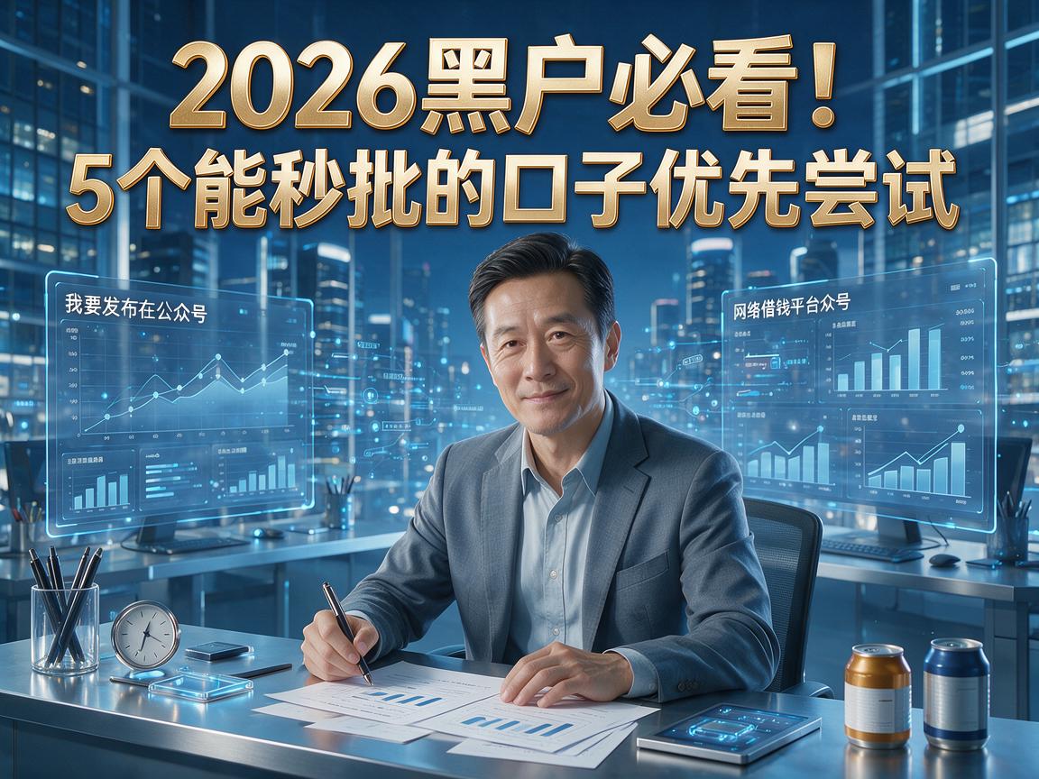 2026黑户必看!5个能秒批的口子优先尝试