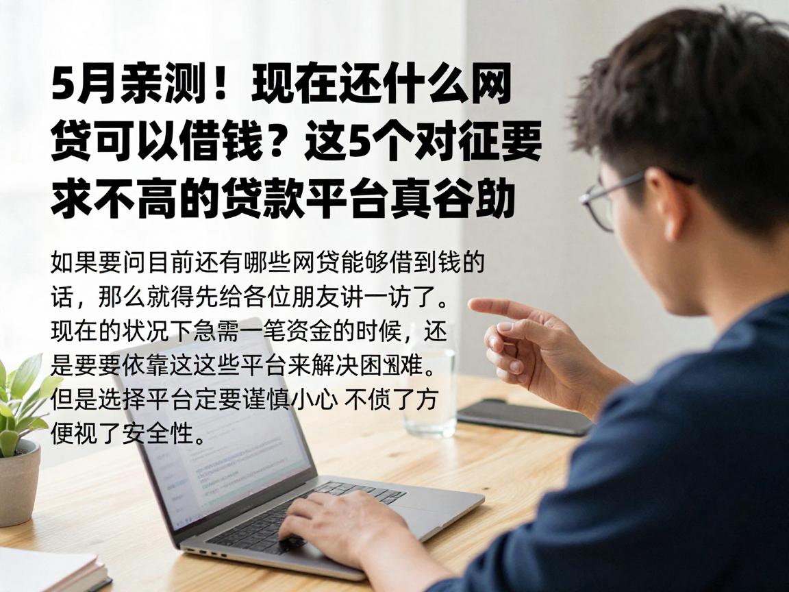 5月亲测!现在还有什么网贷可以借钱?这5个对征信要求不高的贷款平台真给力