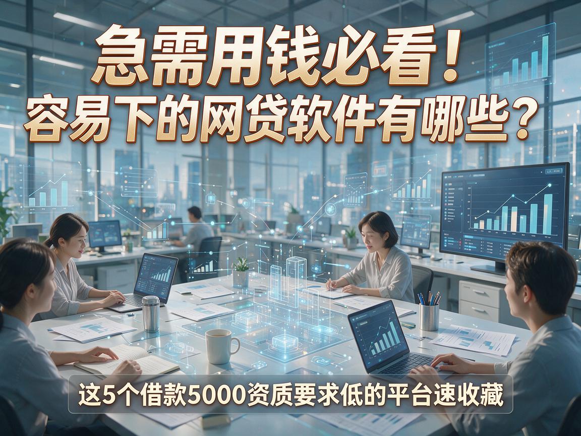急需用钱必看!容易下的网贷软件有哪些?这5个借款5000资质要求低的平台速收藏