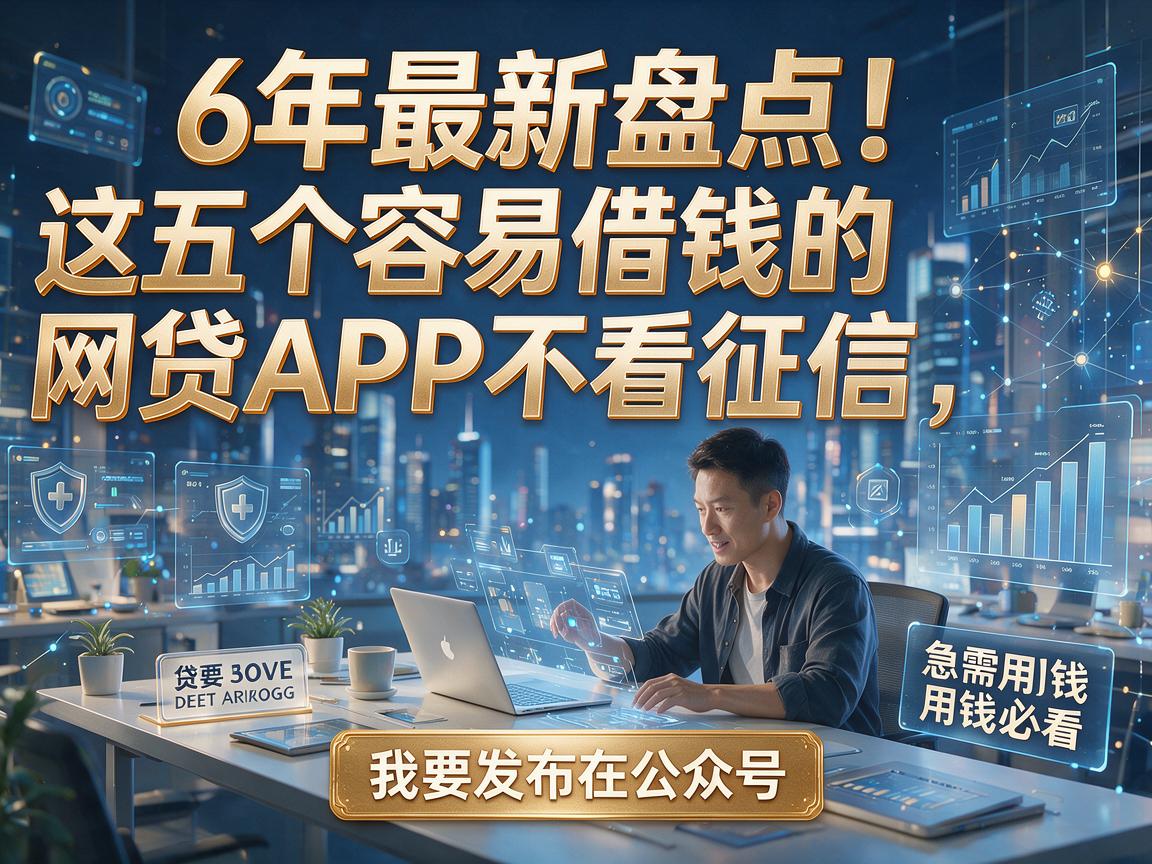 6年最新盘点!这五个容易借钱的网贷APP不看征信,急需用钱必看
