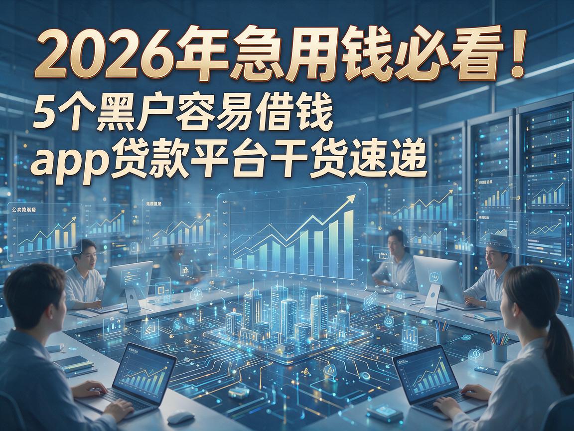 2026年急用钱必看!5个黑户容易借钱app贷款平台干货速递