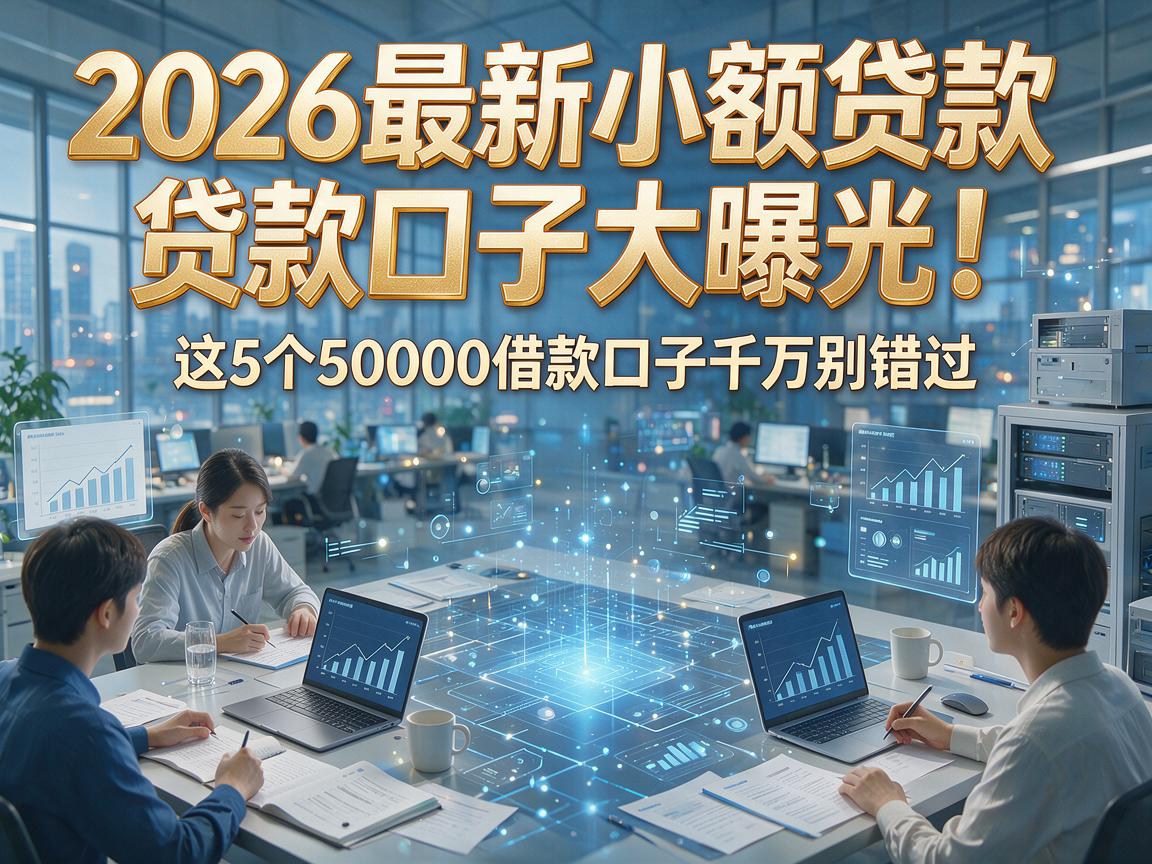 2026最新小额贷款贷款口子大曝光！这5个50000借款口子千万别错过