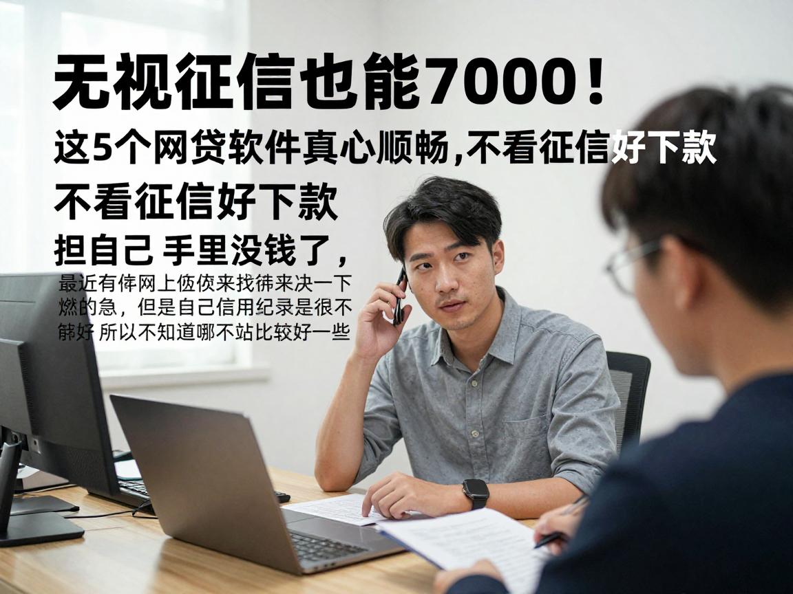 无视征信也能借7000!这5个网贷软件真心顺畅,不看征信好下款