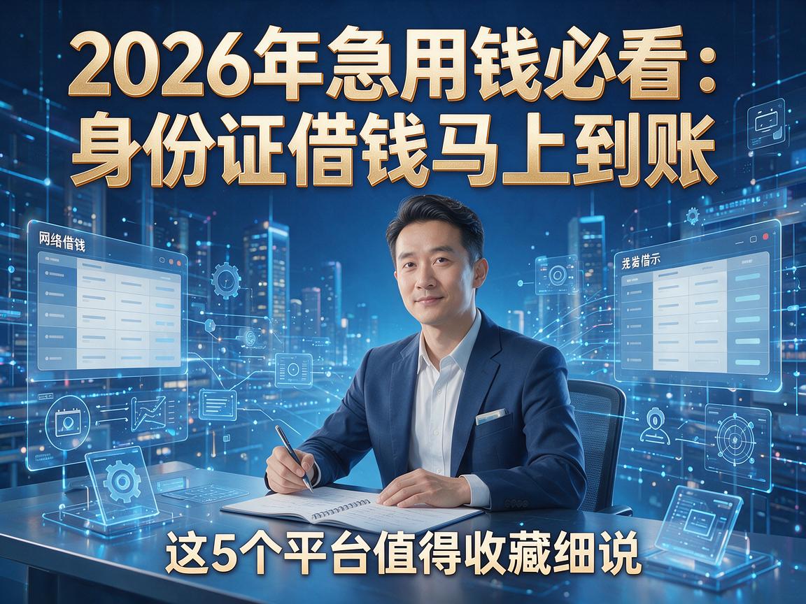 2026年急用钱必看:身份证借钱马上到账,这5个平台值得收藏细说!
