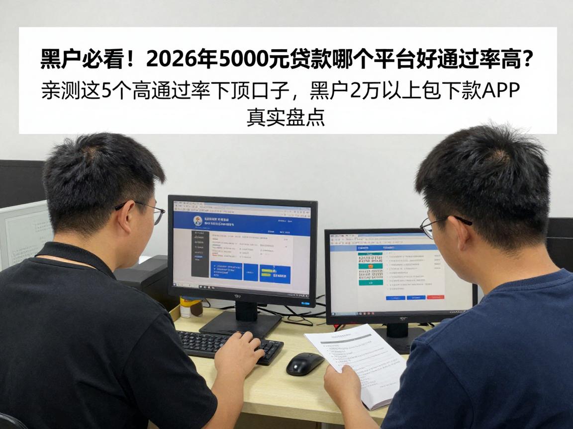 黑户必看!2026年5000元贷款哪个平台好通过率高?亲测这5个高通过率下款口子,黑户2万以上包下款APP真实盘点