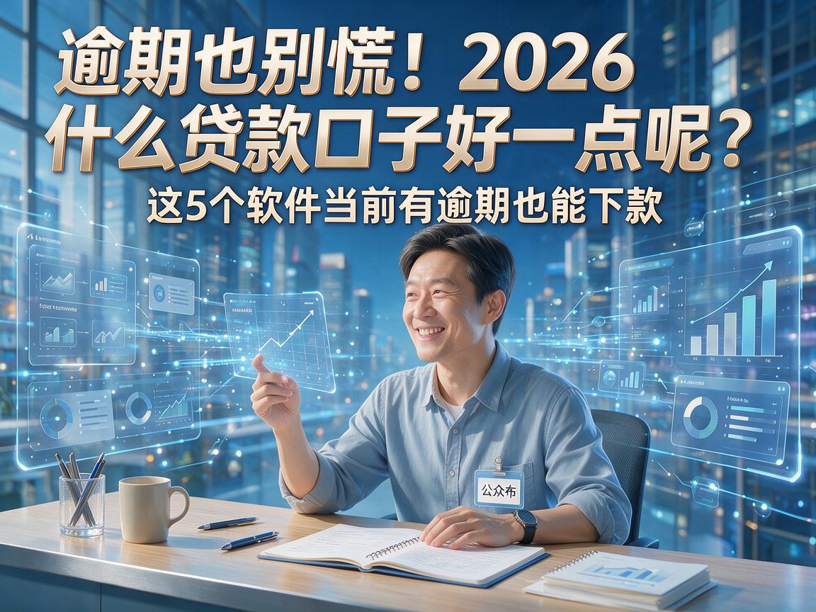 逾期也别慌!2026什么贷款口子好一点呢?这5个软件当前有逾期也能下款