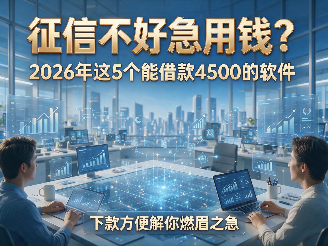 征信不好急用钱?2026年这5个能借款4500的软件,下款方便解你燃眉之急