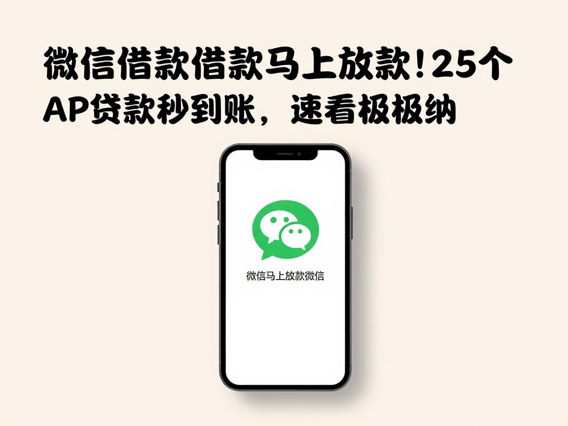 微信借款马上放款!2026年这5个APP贷款秒到账,速看终极归纳