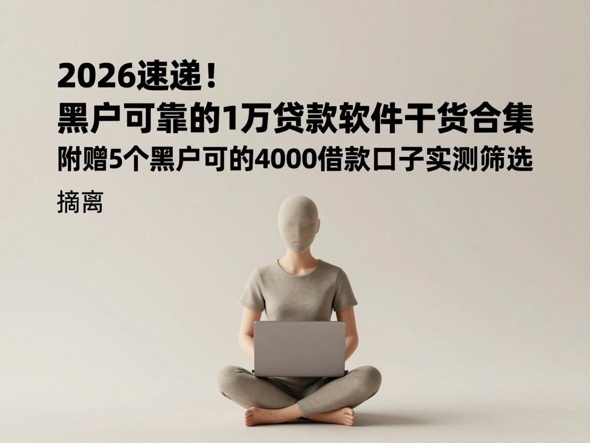 2026速递!黑户可靠的1万贷款软件干货合集,附赠5个黑户可靠的4000借款口子实测筛选