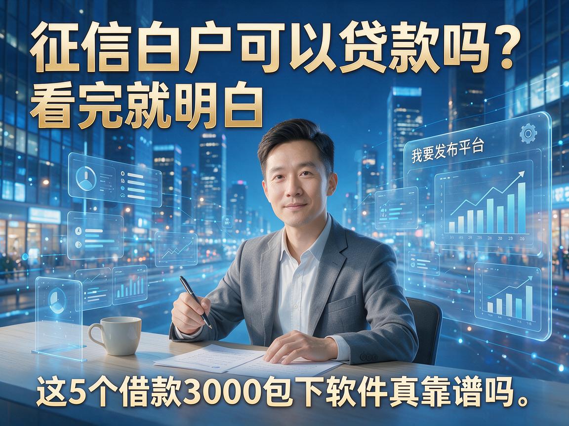 征信白户可以贷款吗?看完就明白,这5个借款3000包下软件真靠谱吗