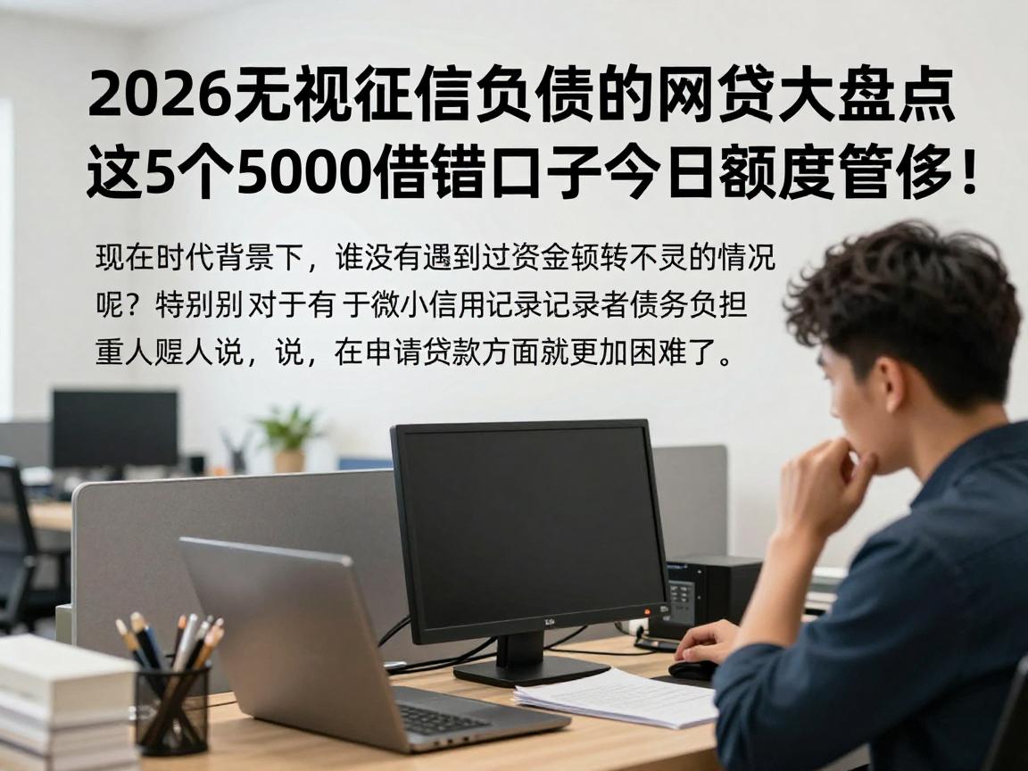 2026无视征信负债的网贷大盘点,这5个5000借钱口子今日额度管够!