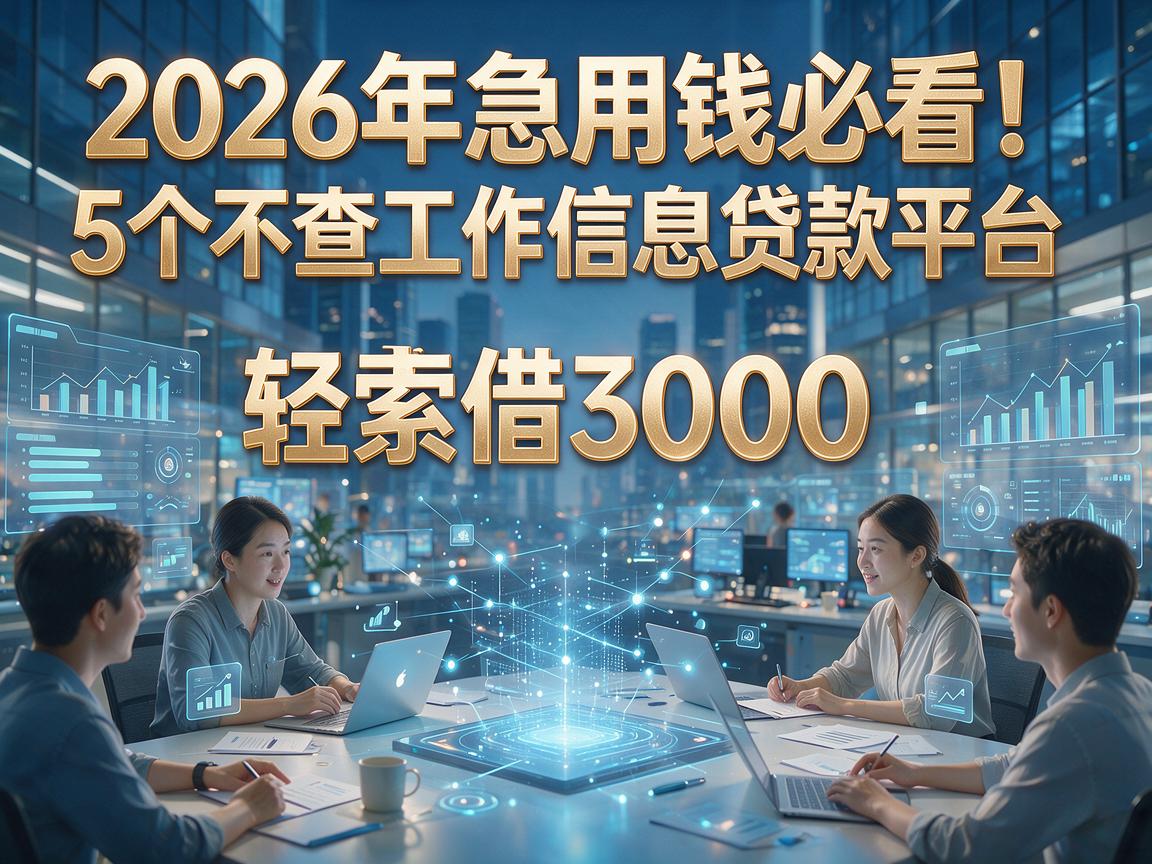 2026年急用钱必看!5个不查工作信息贷款平台,轻松借3000