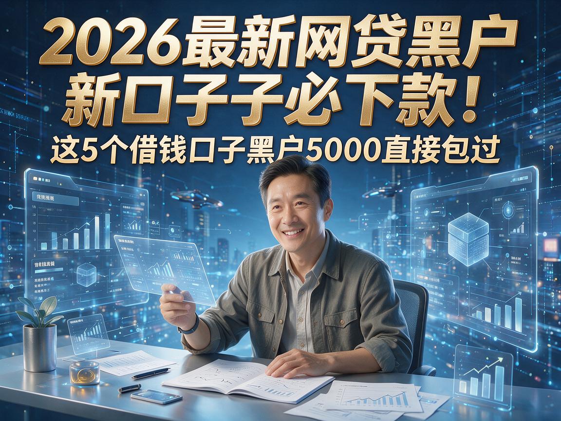 2026最新网贷黑户新口子必下款!这5个借钱口子黑户5000直接包过!