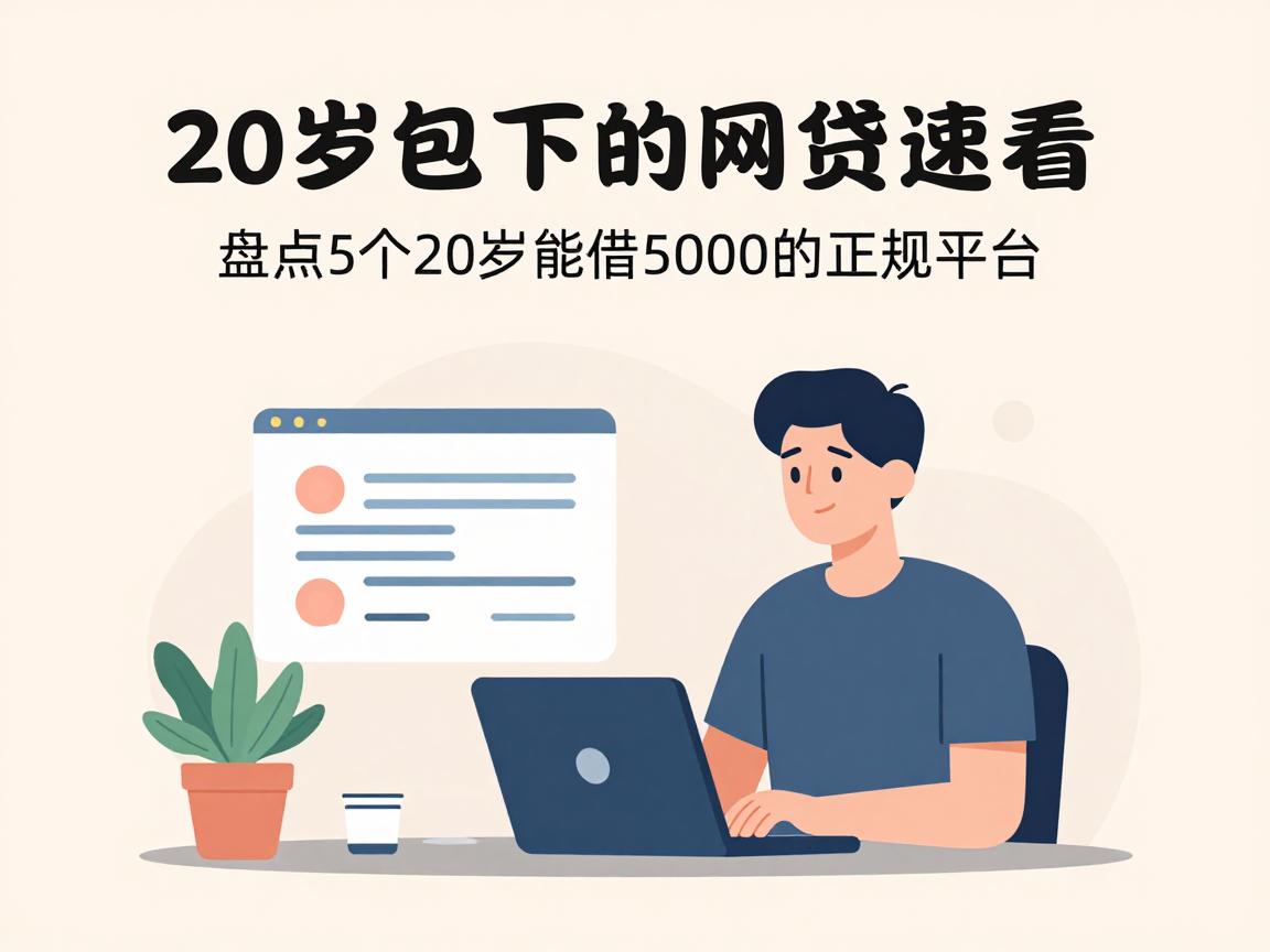 20岁包下的网贷速看!盘点5个20岁能借5000的正规平台