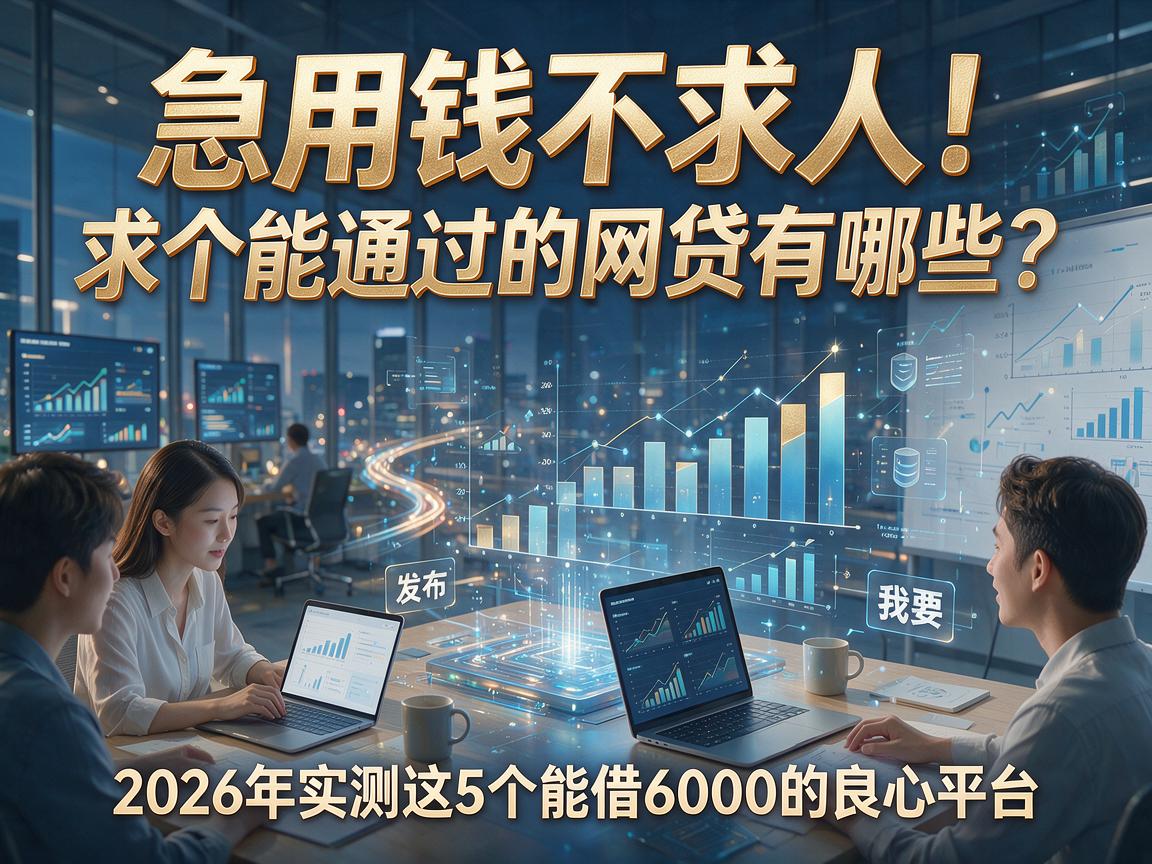 急用钱不求人!求个能通过的网贷有哪些?2026年实测这5个能借6000的良心平台