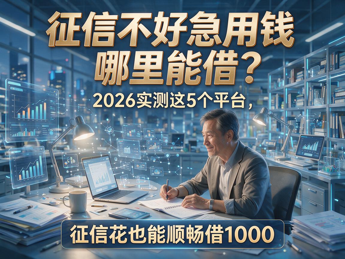 征信不好急用钱哪里能借?2026实测这5个平台,征信花也能顺畅借1000!