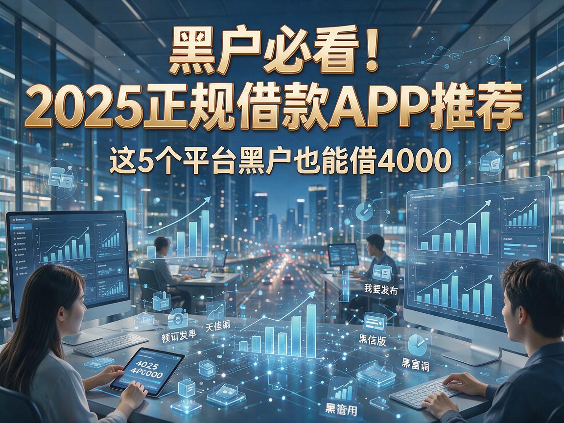 黑户必看!2025正规借款APP推荐,这5个平台黑户也能借4000