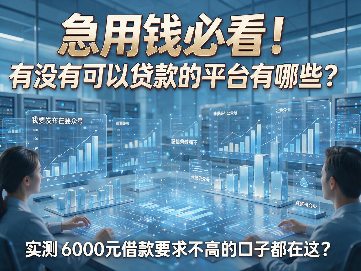 急用钱必看！有没有可以贷款的平台有哪些？实测6000元借款要求不高的口子都在这