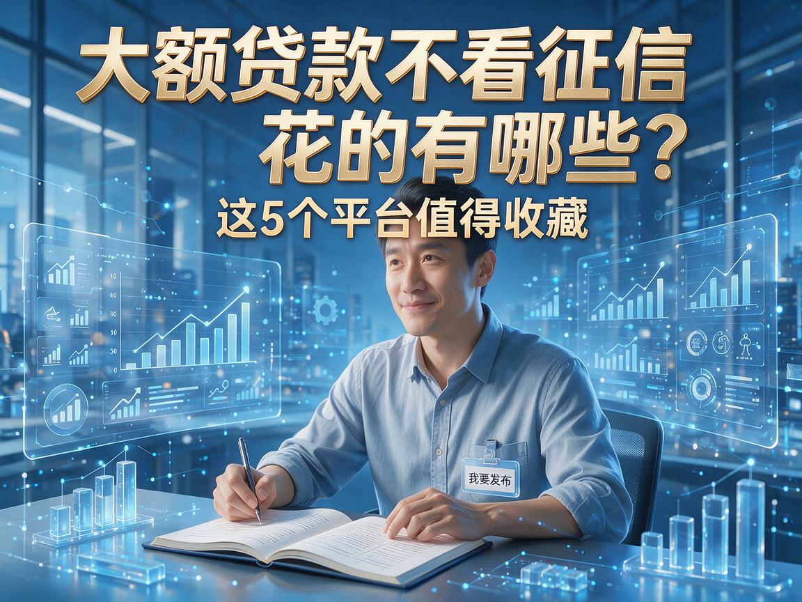大额贷款不看征信花的有哪些？这5个平台值得收藏！