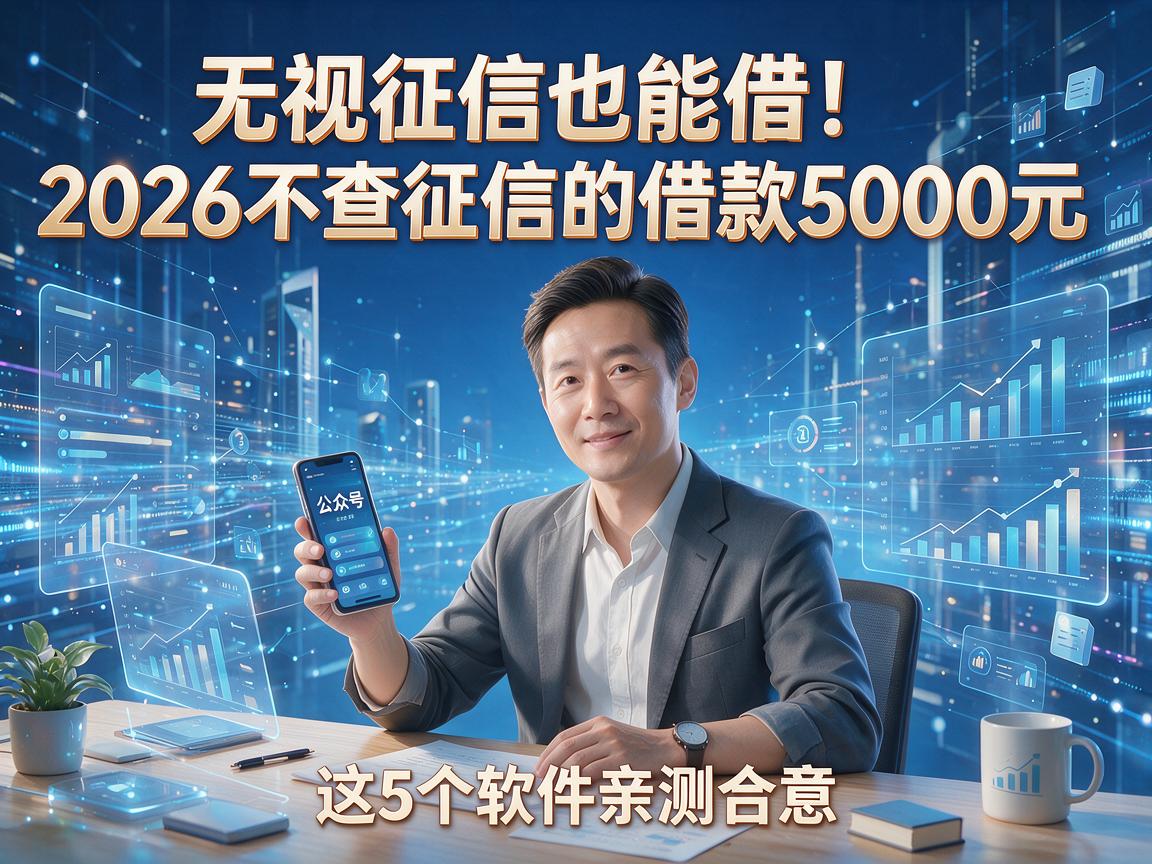 无视征信也能借！2026不查征信的借款5000元，这5个软件亲测合意