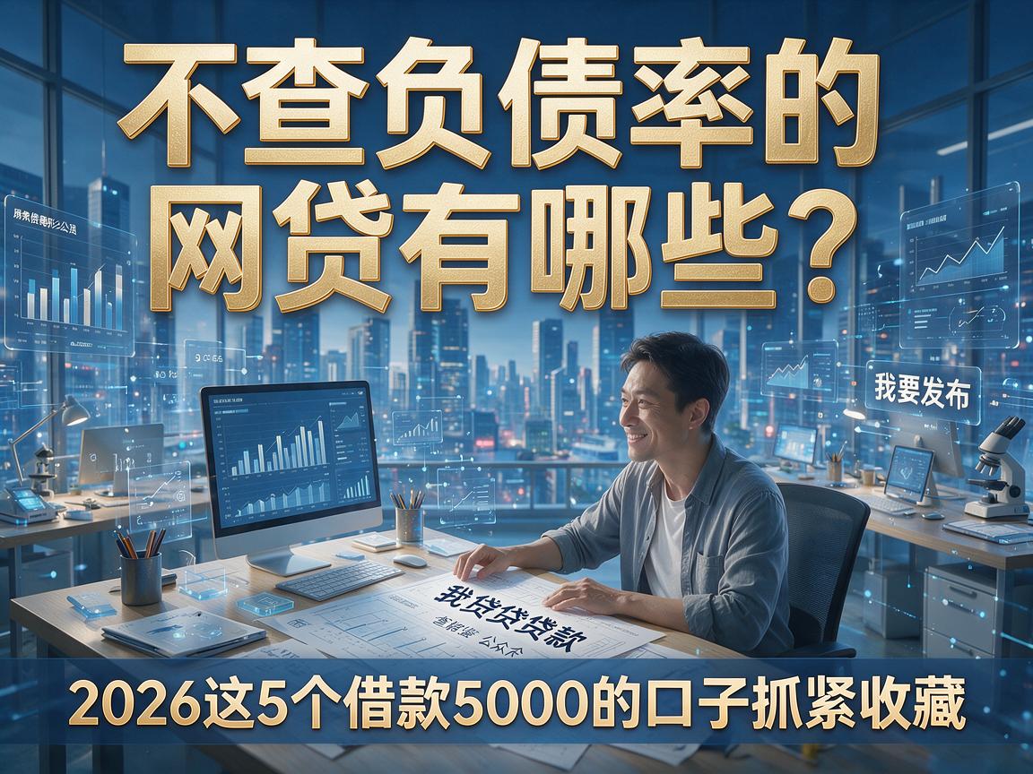 不查负债率的网贷有哪些?2026这5个借款5000的口子抓紧收藏