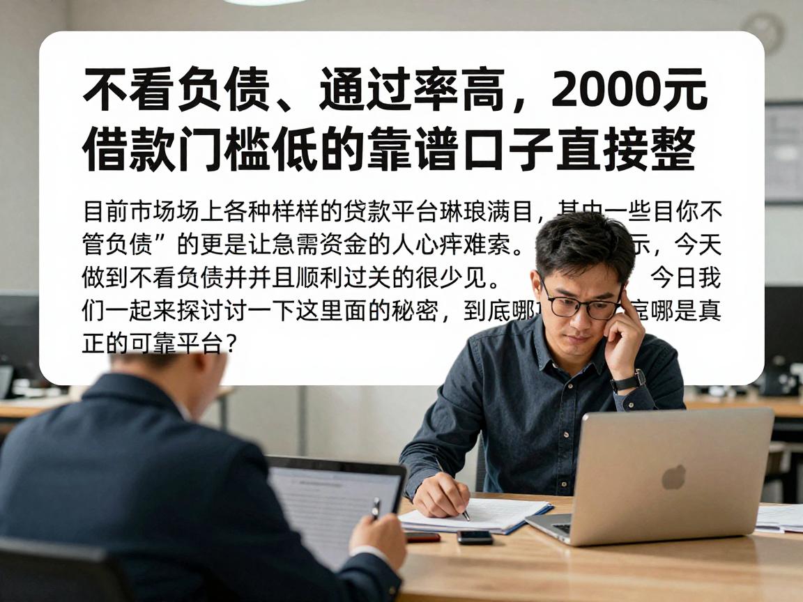 不看负债、通过率高,2000元借款门槛低的靠谱口子直接整