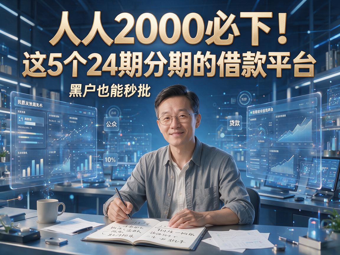 人人2000必下!这5个24期分期的借款平台,黑户也能秒批