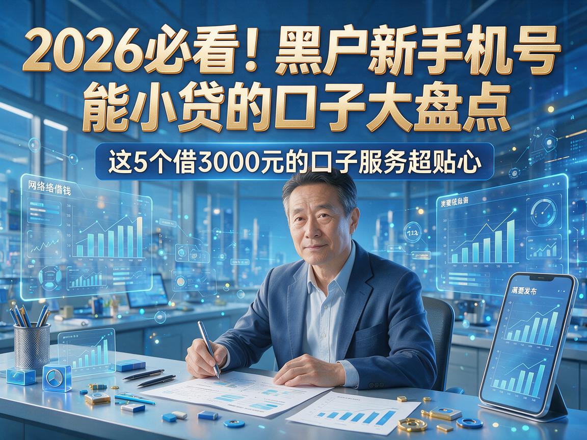 2026必看!黑户新手机号能小贷的口子大盘点,这5个借3000元的口子服务超贴心